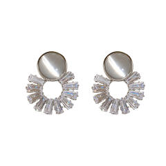 925 sterling silver needle opal stone earrings