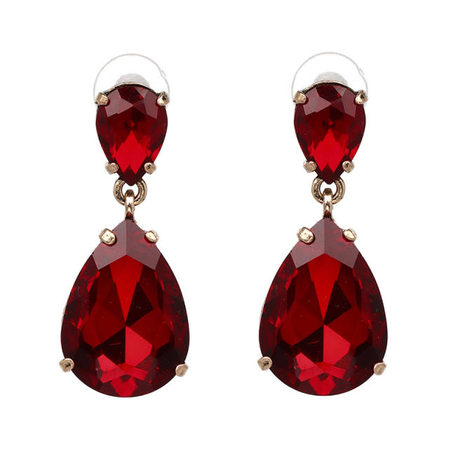 Colored drop earrings
