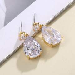 AAA cubic zircon drop earrings