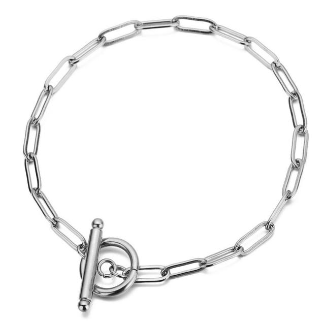Elegant stainless steel bracelet chain bracelet