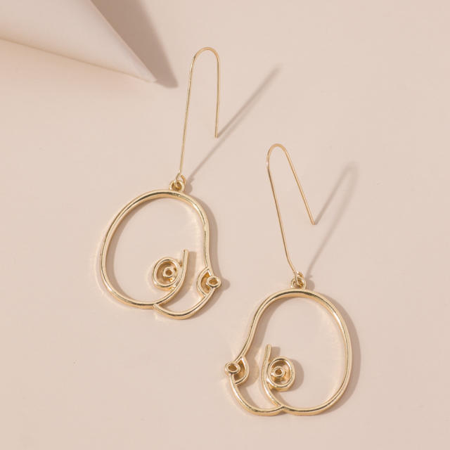 Ins style simple pendant earrings