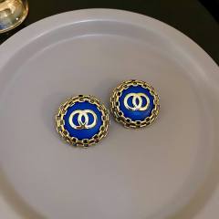 S925 needl blue color series earrings