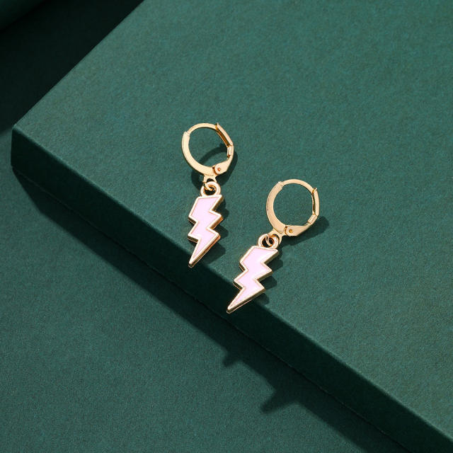 Ins style lightning pendant earrings