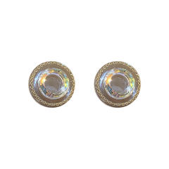 Clear acrylic chic ear studs