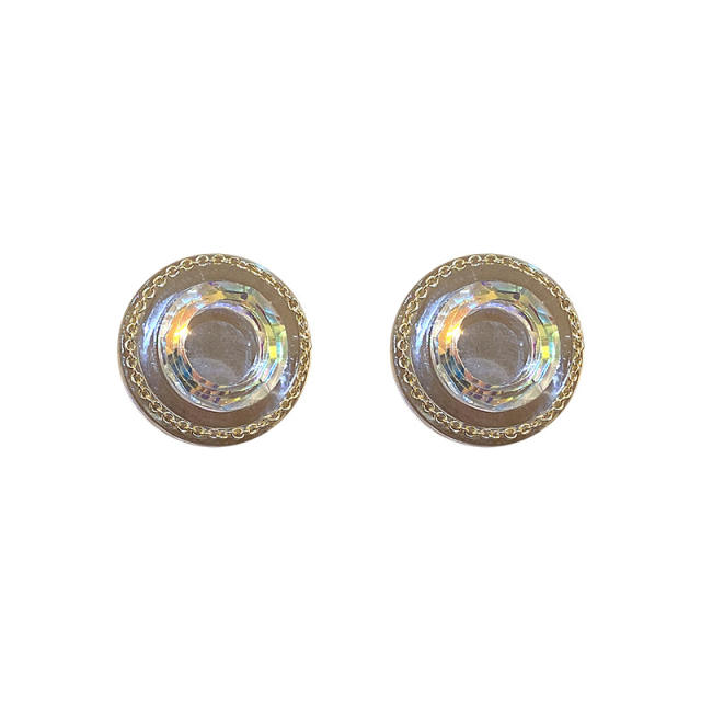 Clear acrylic chic ear studs