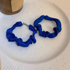 S925 needl blue color series earrings