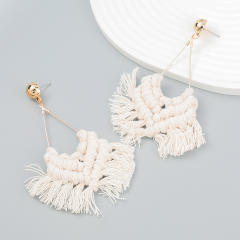 Boho tassel braided earrings