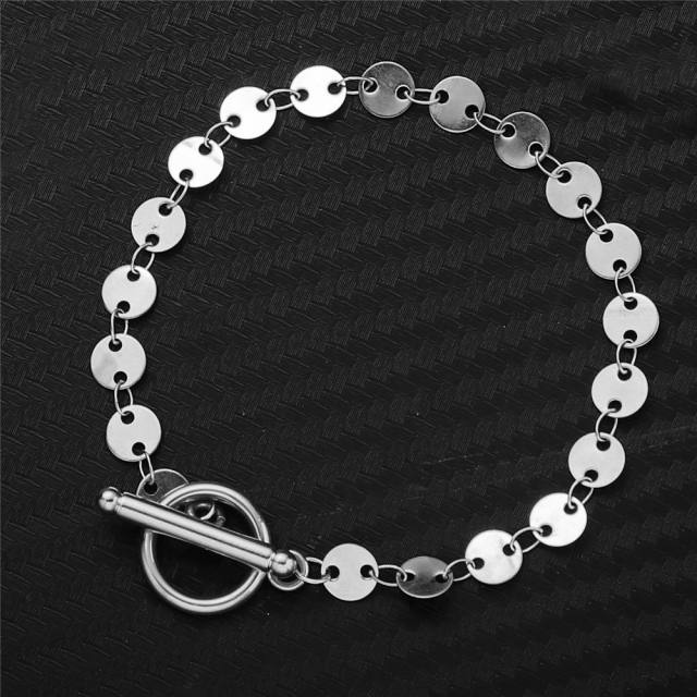 Korean fashion stainless steel bracelet toggle bracelet