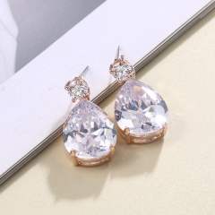 AAA cubic zircon drop earrings