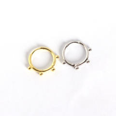 S925 hoop huggie earrings
