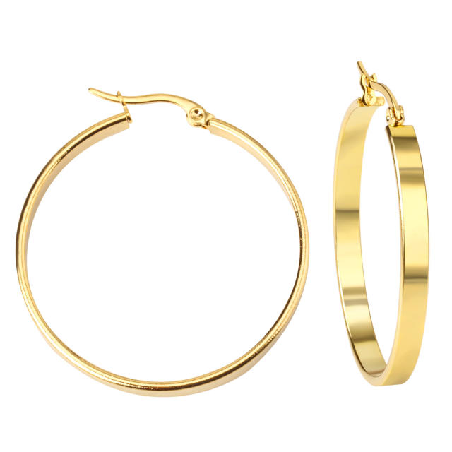 Popular stainless steel earrings hoop earrings