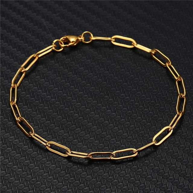 Elegant stainless steel bracelet chain bracelet
