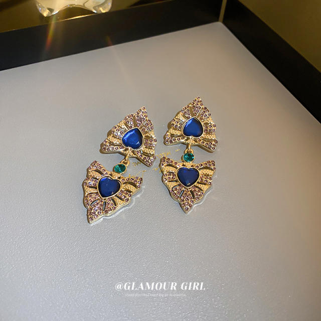 Boho colored geometric earrings