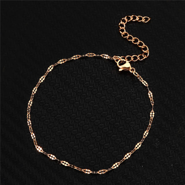 Easy match dainty stainless steel bracelet