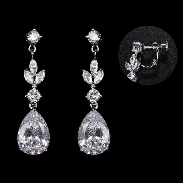Crystal drop earrings for bridal