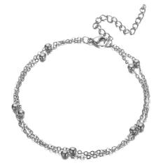 Dainty two layer stainless steel bracelet