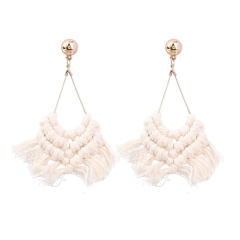 Boho tassel braided earrings