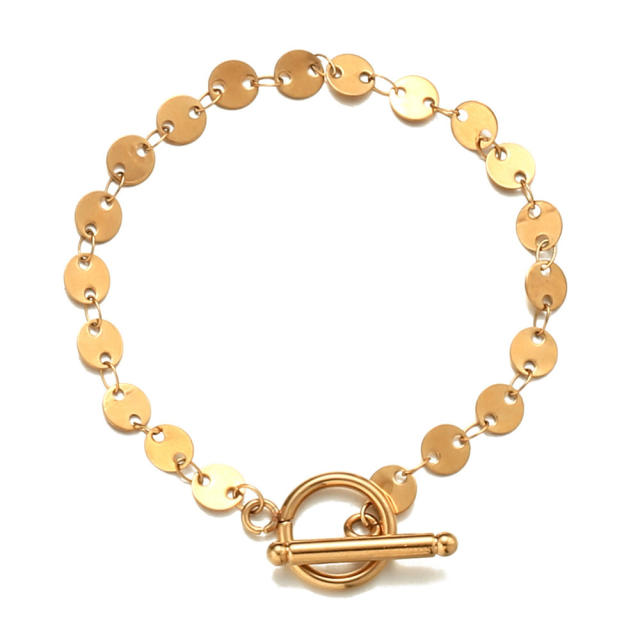 Korean fashion stainless steel bracelet toggle bracelet