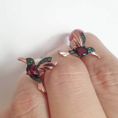 Lovely birds threader earrings