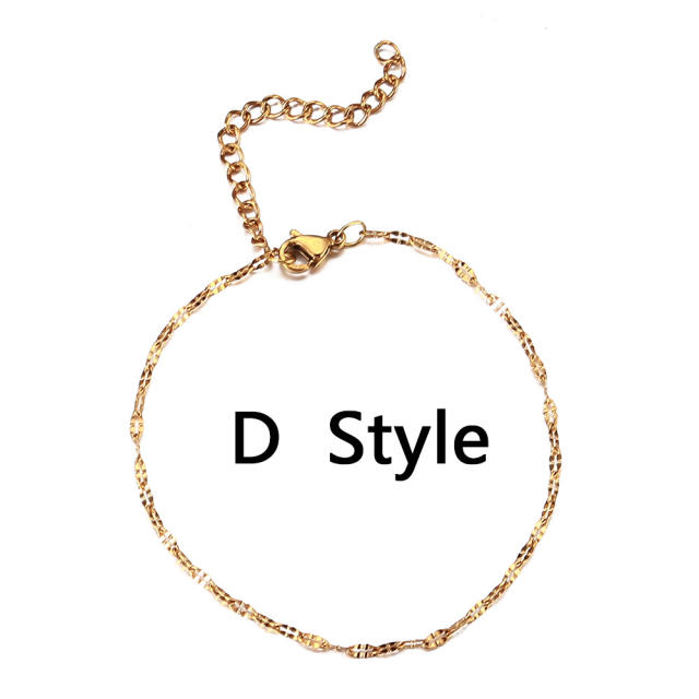Easy match dainty stainless steel bracelet