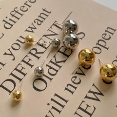 Cute ball ear studs