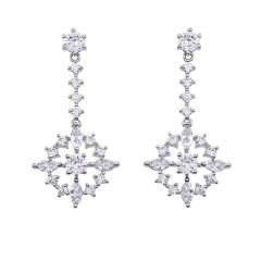 AAA cubic zircon dangle earring