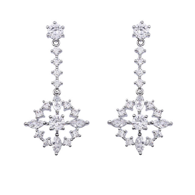 AAA cubic zircon dangle earring