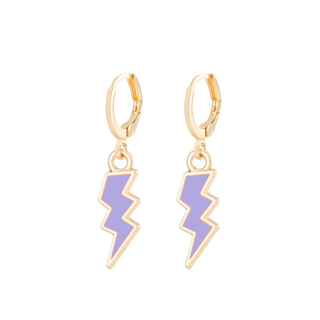 Ins style lightning pendant earrings