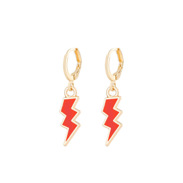 Ins style lightning pendant earrings