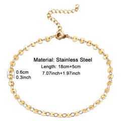 Korean fashion boho dainty stainless steel bracelet