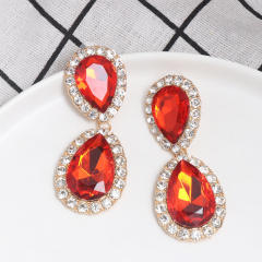 Colored drop earrings