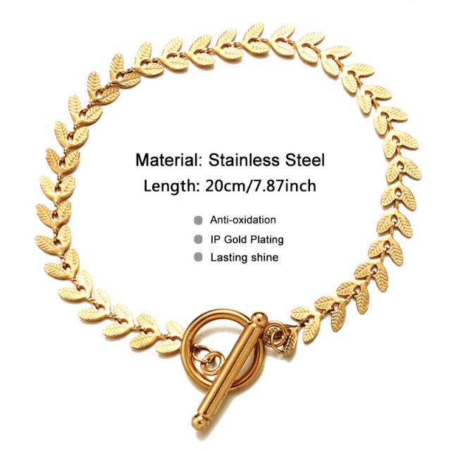 Creative stainless steel bracelet toggle bracelet