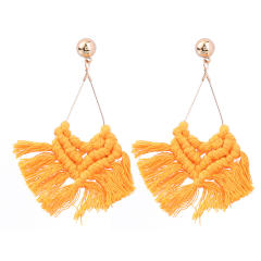 Boho tassel braided earrings