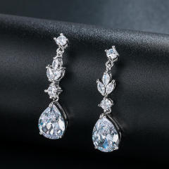 Crystal drop earrings for bridal
