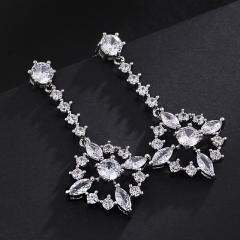 AAA cubic zircon dangle earring