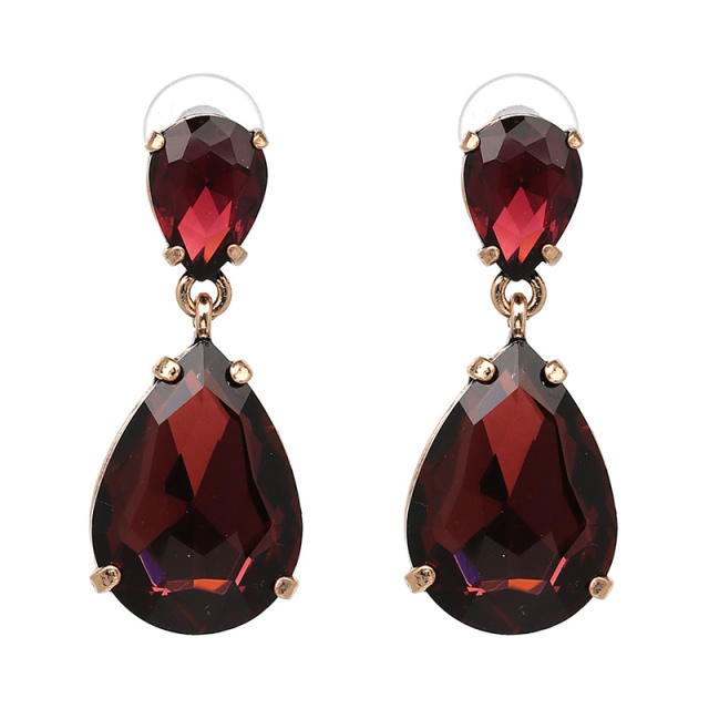 Colored drop earrings