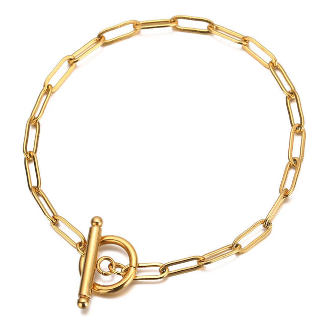 Elegant stainless steel bracelet chain bracelet