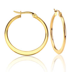 Occident fashion heart stainless steel earrings hoop earrings
