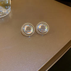 Clear acrylic chic ear studs
