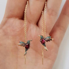 Lovely birds threader earrings