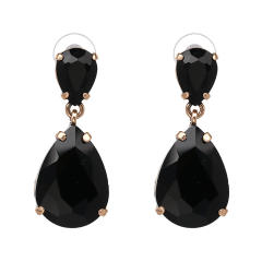 Colored drop earrings