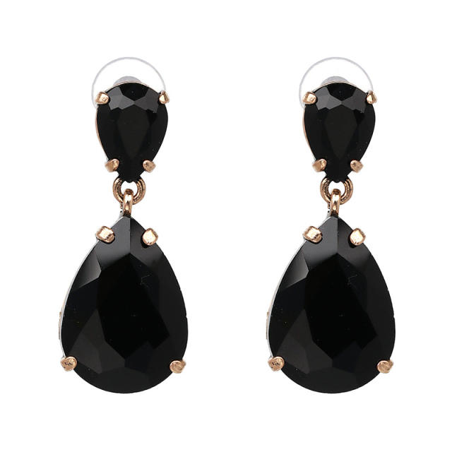 Colored drop earrings
