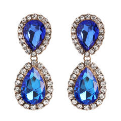Colored drop earrings