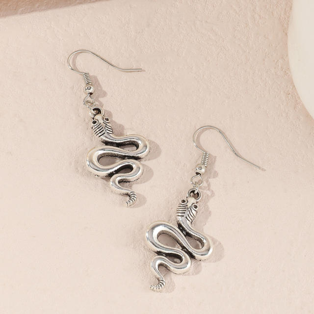 Snake-shaped earrings