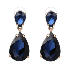 Colored drop earrings