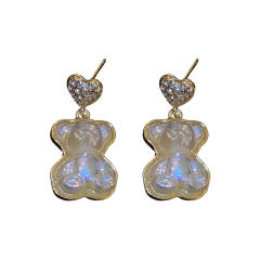 Cute bear drop earrings