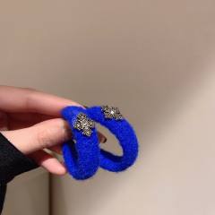 S925 needl blue color series earrings