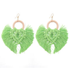 Boho handmade tassel earrings