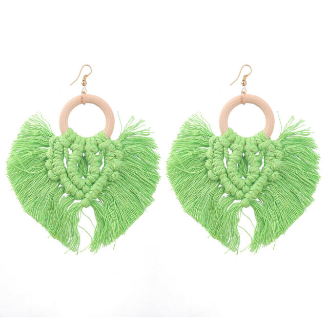 Boho handmade tassel earrings