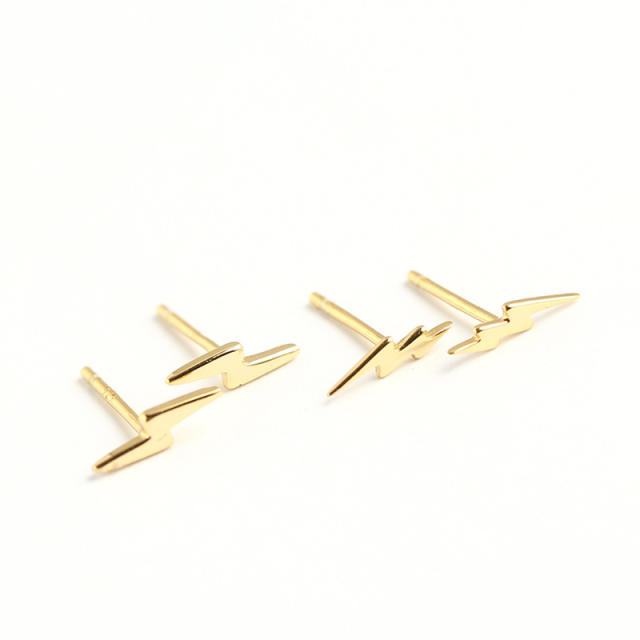 S925 lightning stud earrings